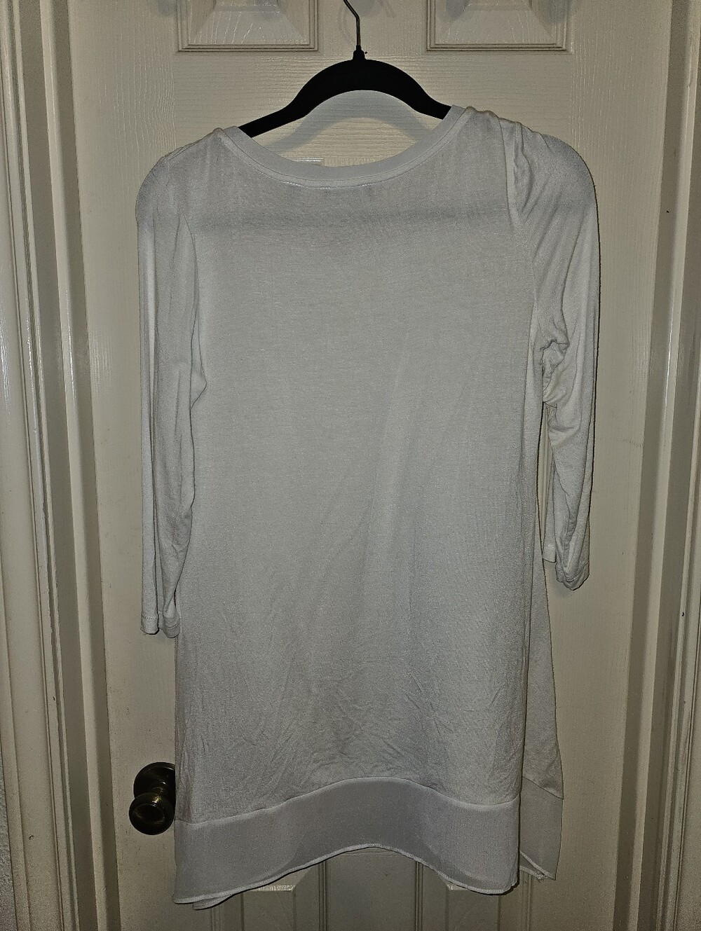 Love Tree Ivory Wave-Textured Tunic Top - Picture 3 of 7